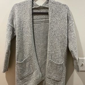 Heather Grey Cardigan with Pockets